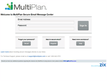 Tablet Screenshot of multiplan-secure.com